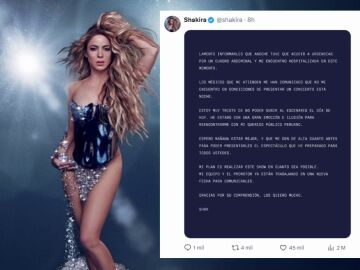 Shakira suspende su concierto en Lima tras ser hospitalizada de urgencia