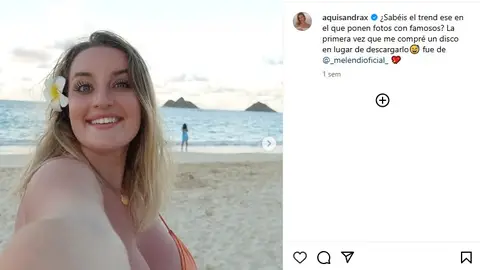 Captura de pantalla del Instagram de Aquísandrax Captura de pantalla del Instagram de Aquísandrax