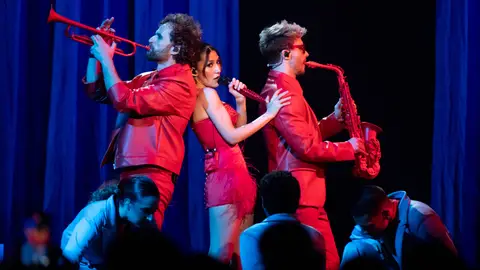 K!NGDOM durante su actuación en el Benidorm Fest K!NGDOM durante su actuación en el Benidorm Fest