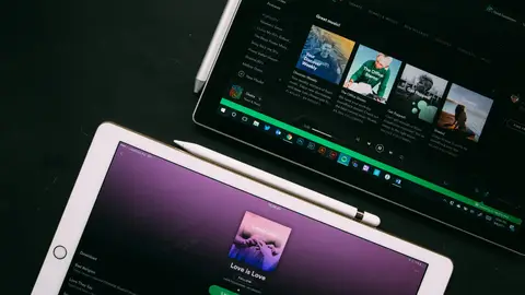Imagen de Spotify en un IPad Imagen de Spotify en un IPad