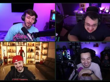 Juan Guarnizo en un stream con esos 4
