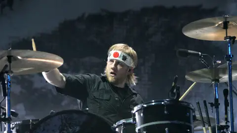 Imagen de archivo de Bob Bryar con My Chemical Romance en 2007 Imagen de archivo de Bob Bryar con My Chemical Romance en 2007