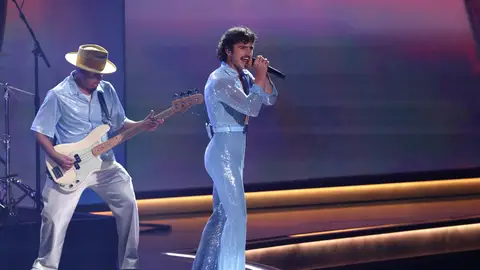 Benson Boone durante los Premios Grammy Benson Boone durante los Premios Grammy