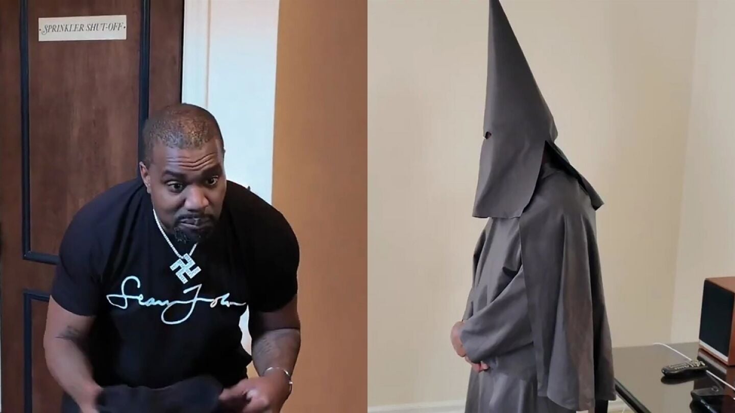 Kanye West vestido del KKK