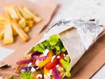 Imagen de archivo de un kebab