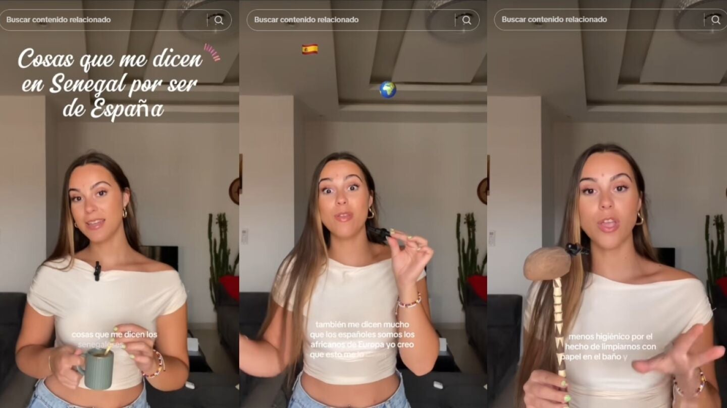 El comentado v&iacute;deo de un tiktoker espa&ntilde;ola que vive en Senegal