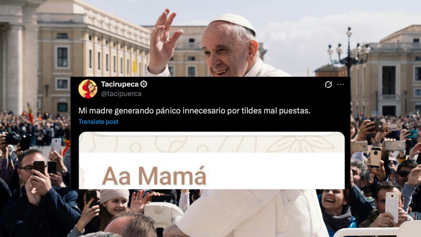 La tilde que ha provocado m&aacute;s de un susto en WhatsApp tras la muerte de Francisco I