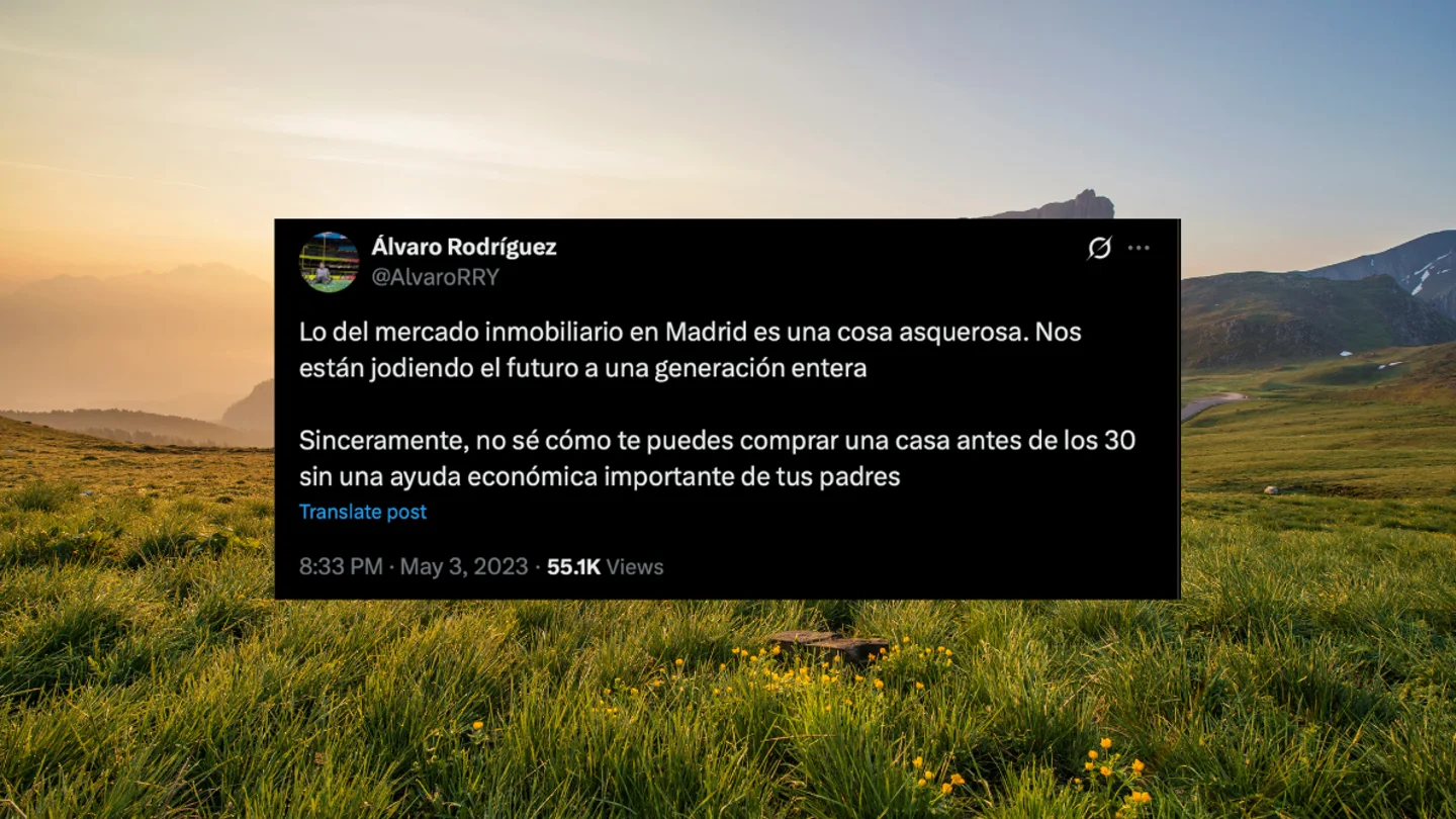 Tuit de Álvaro Rodríguez sobre la vivienda Tuit de Álvaro Rodríguez sobre la vivienda
