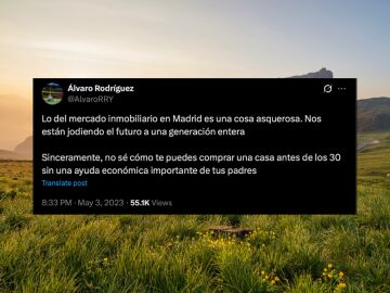 Tuit de &Aacute;lvaro Rodr&iacute;guez sobre la vivienda