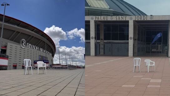 Imagenes de Instagram del Metropolitano y Palau Sant Jordi