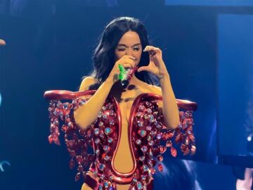 Katy Perry durante su concierto en Nueva York