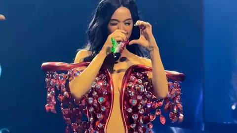 Katy Perry durante su concierto en Nueva York Katy Perry durante su concierto en Nueva York