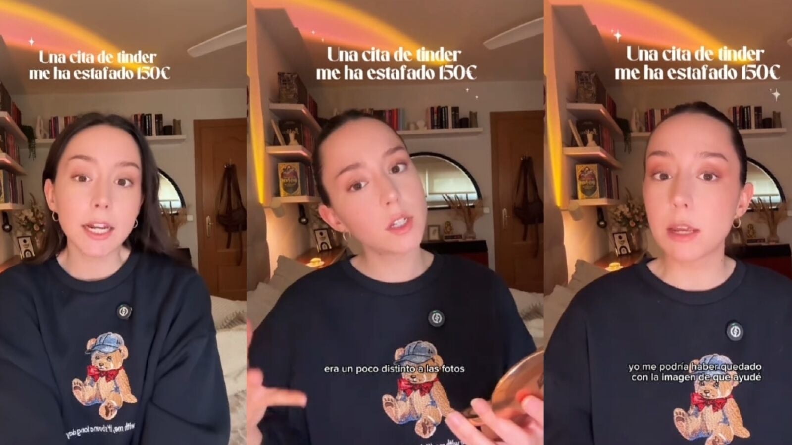 Una tiktoker española cuenta como una cita de Tinder consiguió estafarle 150 euros