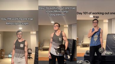 El curioso caso de Trap Man, un chico de 19 años que sólo ejercita un lado de su cuerpo