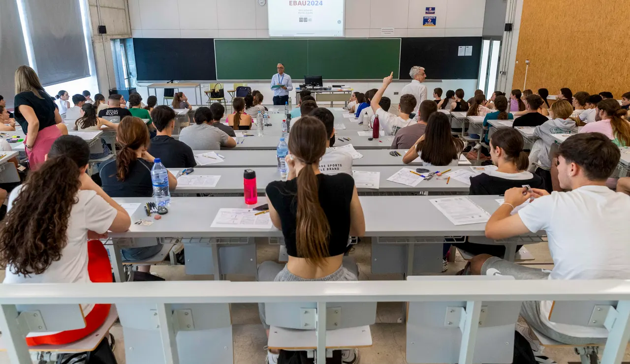 Imagen de archivo de las pruebas de acceso a la universidad en la Región de Murcia en 2024