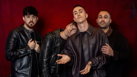 Los integrantes de la banda Veintiuno posan por el lanzamiento de su último disco Los integrantes de la banda Veintiuno posan por el lanzamiento de su último disco