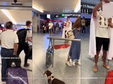 Arrasa por como recibe a su novia en la estaci&oacute;n