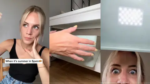 El obvio truco que usa una estadounidense que vive en España para combatir el calor El obvio truco que usa una estadounidense que vive en España para combatir el calor