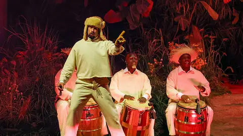 Bad Bunny durante uno de sus conciertos en Puerto Rico Bad Bunny durante uno de sus conciertos en Puerto Rico