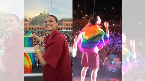 Lucía de la Puerta en sus vídeos. Lucía de la Puerta en sus vídeos.