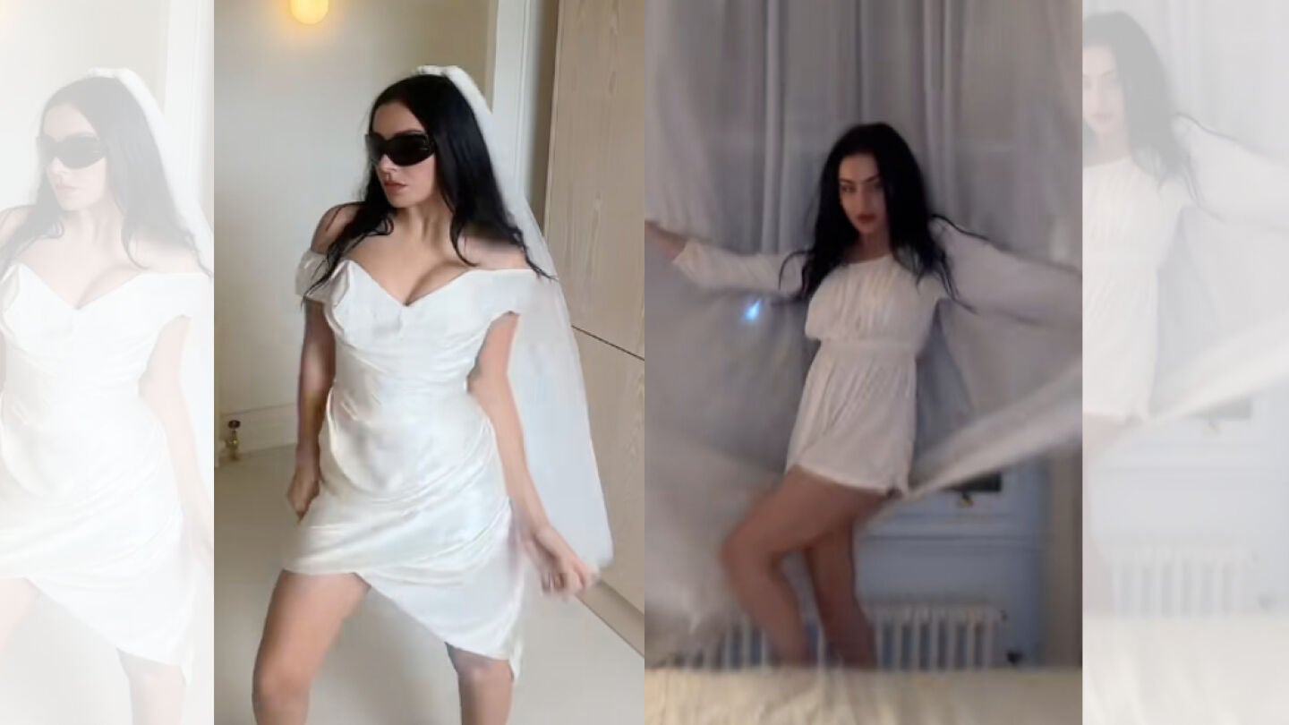 Momentos previos a la boda de Charli XCX.