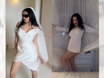 Momentos previos a la boda de Charli XCX.