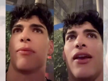 El cantante Aritz en su v&iacute;deo.