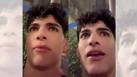 El cantante Aritz en su vídeo. El cantante Aritz en su vídeo.