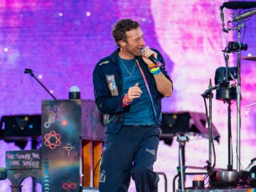 Chris Martin durante un concierto