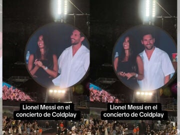 Messi y Antonela en el &uacute;ltimo concierto de Coldplay