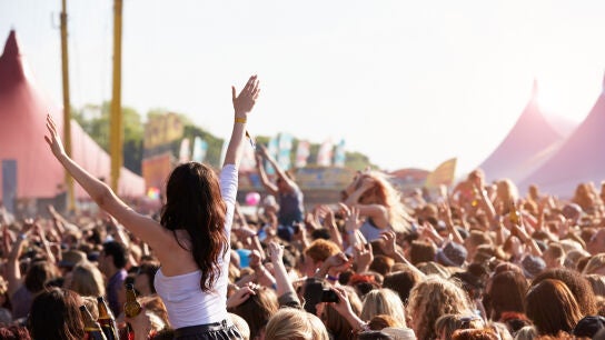 P&uacute;blico en un festival de m&uacute;sica