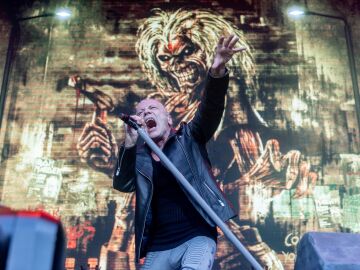 Iron Maiden durante su concierto en Madrid