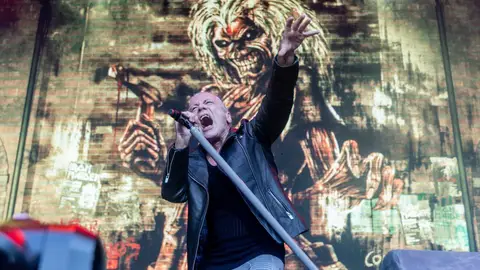 Iron Maiden durante su concierto en Madrid Iron Maiden durante su concierto en Madrid
