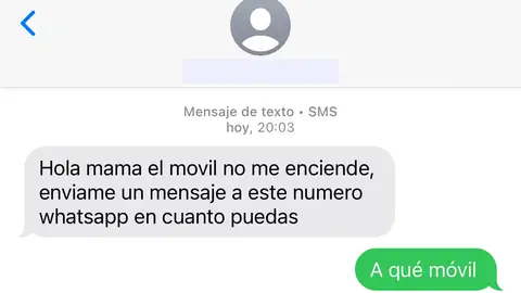 Captura de la estafa. Captura de la estafa.