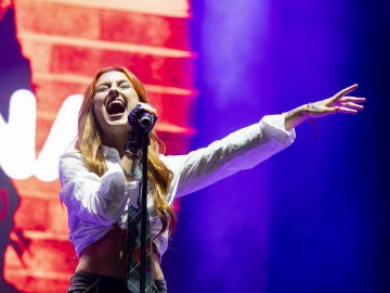 Ruslana durante un concierto