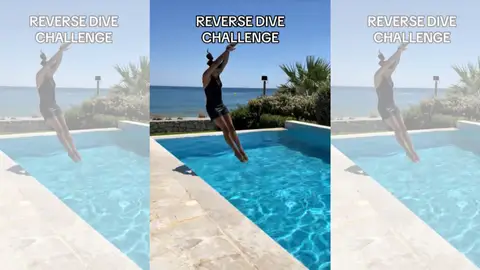Reverse Dive Challenge, nuevo reto en TikTok Reverse Dive Challenge, nuevo reto en TikTok