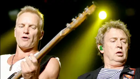 Sting y Andy Summers durante un concierto de The Police Sting y Andy Summers durante un concierto de The Police