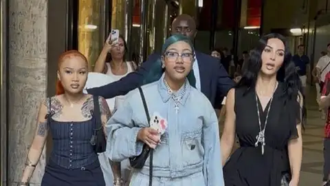 Imagen de Kim Kardashian y North West Imagen de Kim Kardashian y North West