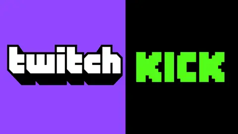 Logos de Twitch y Kick Logos de Twitch y Kick