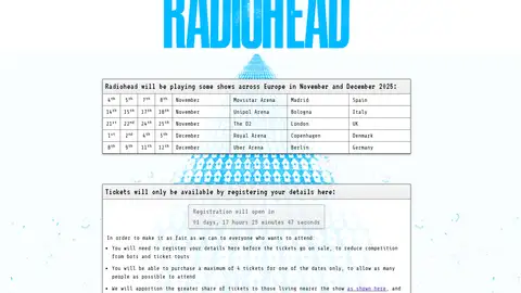 Web de Radiohead Web de Radiohead
