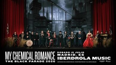 My Chemical Romance dará un concierto exclusivo en Madrid de la gira The Black Parade 2026