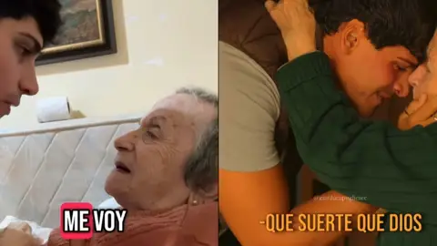 El joven argentino que se despidió de su abuela para emigrar a España cumple su promesa El joven argentino que se despidió de su abuela para emigrar a España cumple su promesa
