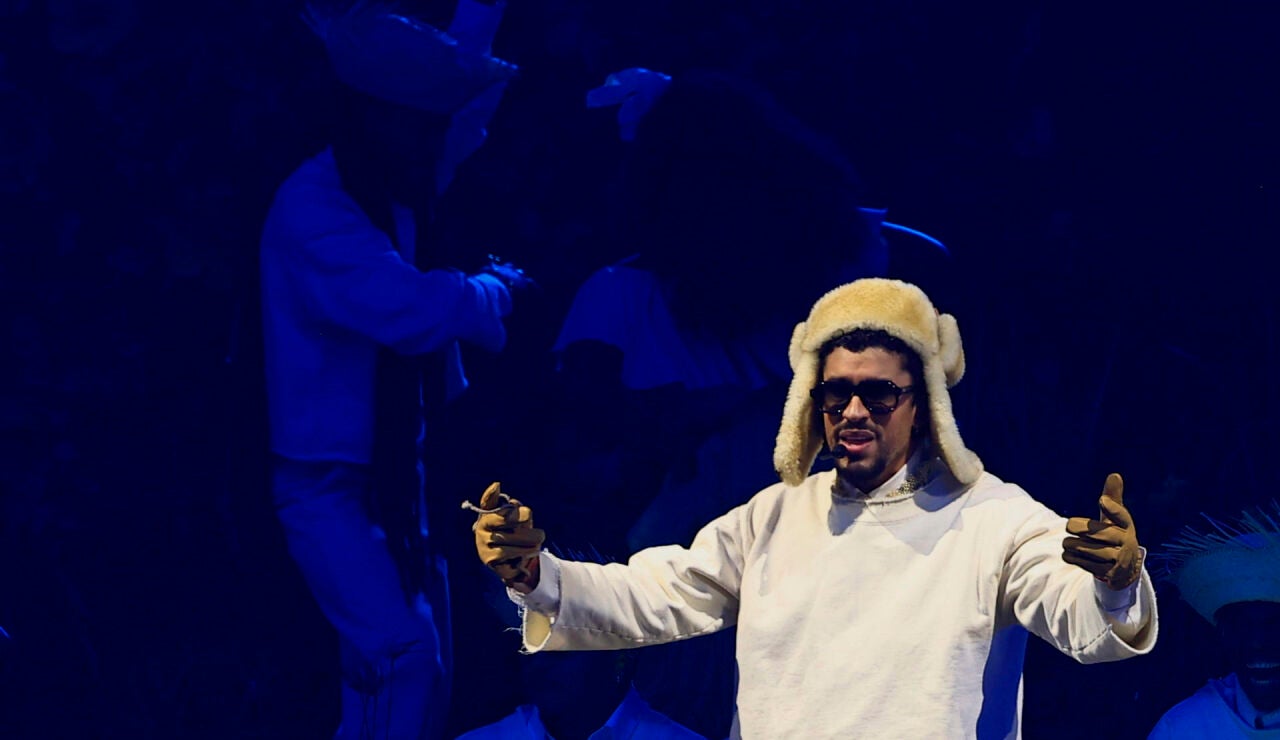 Bad Bunny durante un concierto en Puerto Rico
