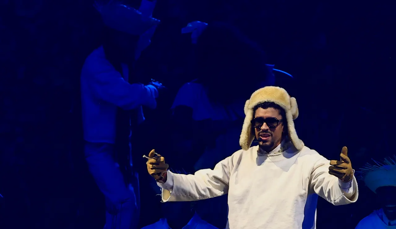 Bad Bunny durante un concierto en Puerto Rico