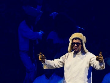 Bad Bunny durante un concierto en Puerto Rico