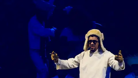 Bad Bunny durante un concierto en Puerto Rico Bad Bunny durante un concierto en Puerto Rico