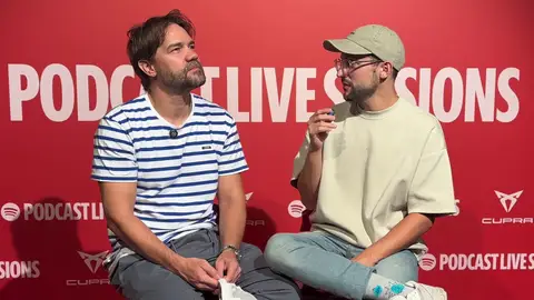 Juan Dávila y Galder Varas del podcast Arde Venecia Juan Dávila y Galder Varas del podcast Arde Venecia