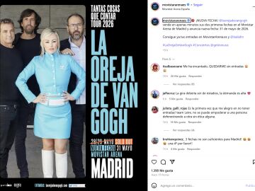 La Oreja de Van Gogh anuncia 7 nuevos conciertos