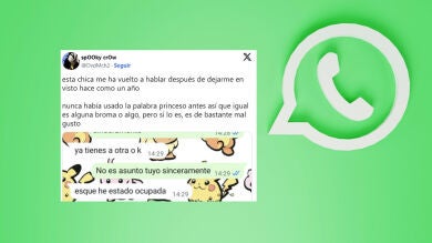 Una chica le escribe por WhatsApp un año después de dejarle en visto y lo que pasa es totalmente surrealista