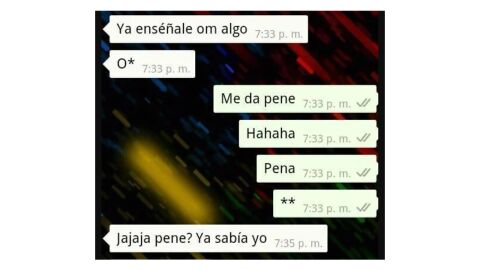Mensajes de WhatsApp saboteados por el autocorrector